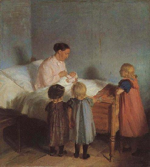 Anna Ancher Little Brother France oil painting art